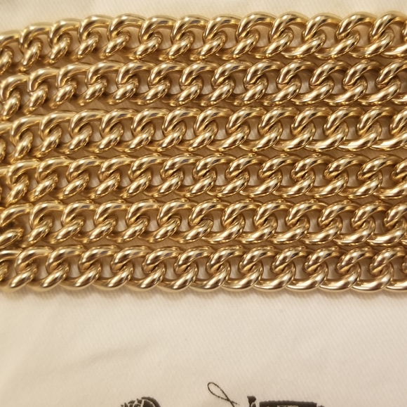 Coach Dinky Chain Strap in Light Gold - Picture 3 of 11